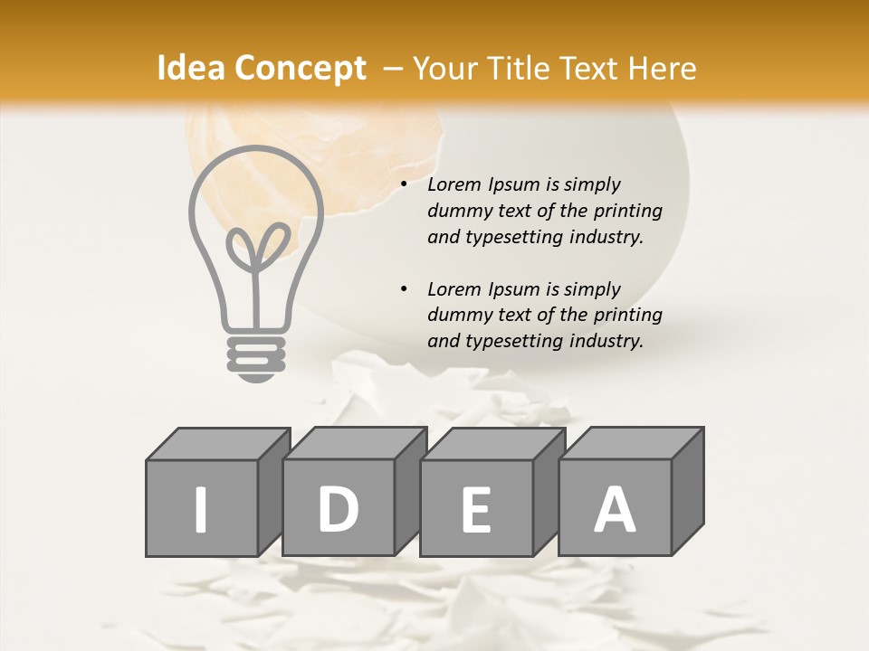 Abstraction Eggcup Art PowerPoint Template