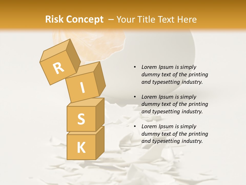 Abstraction Eggcup Art PowerPoint Template