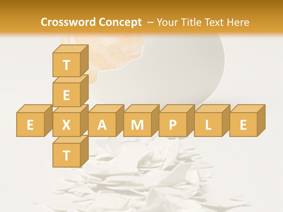 Abstraction Eggcup Art PowerPoint Template