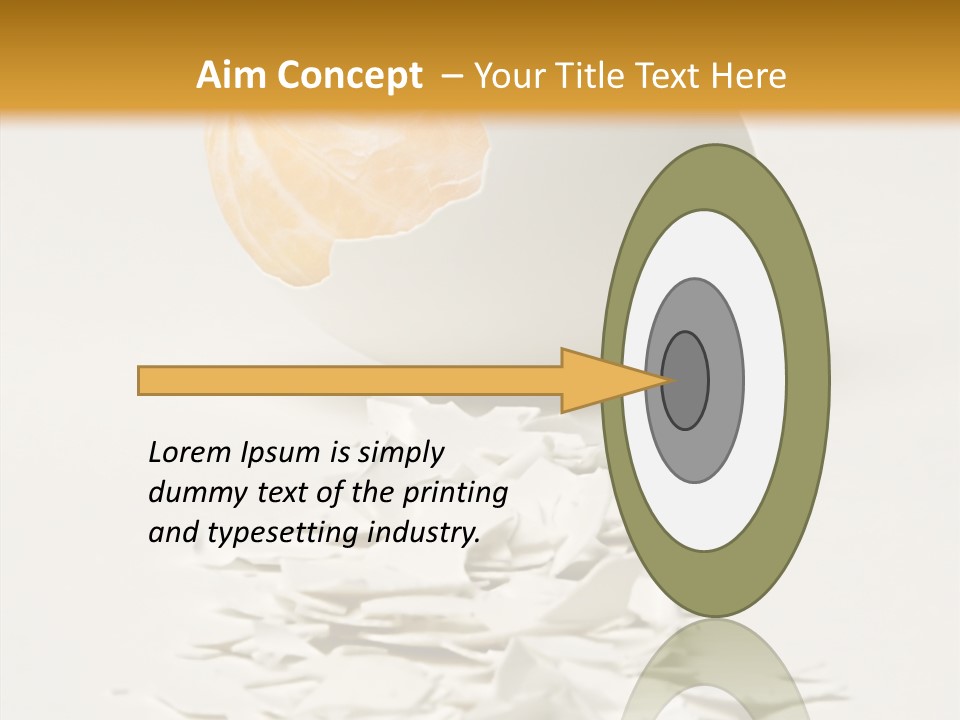 Abstraction Eggcup Art PowerPoint Template