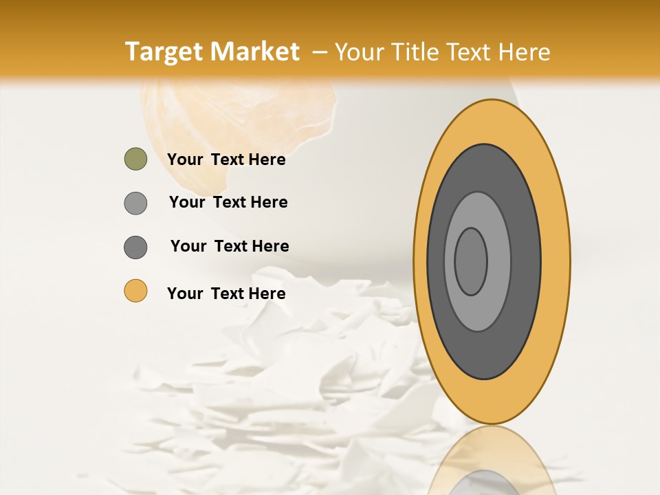 Abstraction Eggcup Art PowerPoint Template