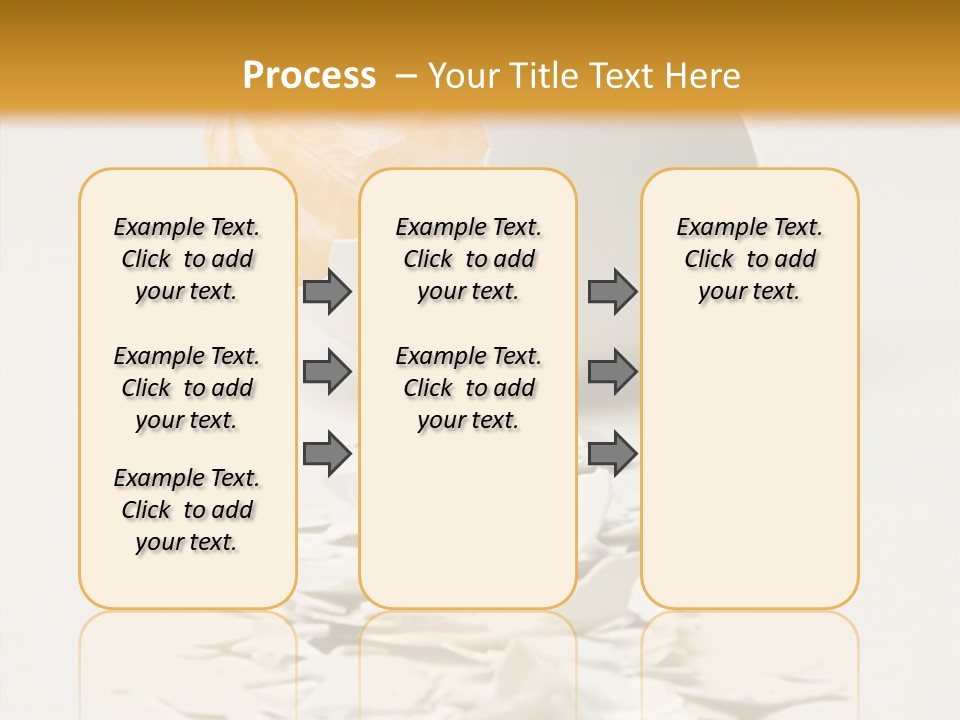 Abstraction Eggcup Art PowerPoint Template