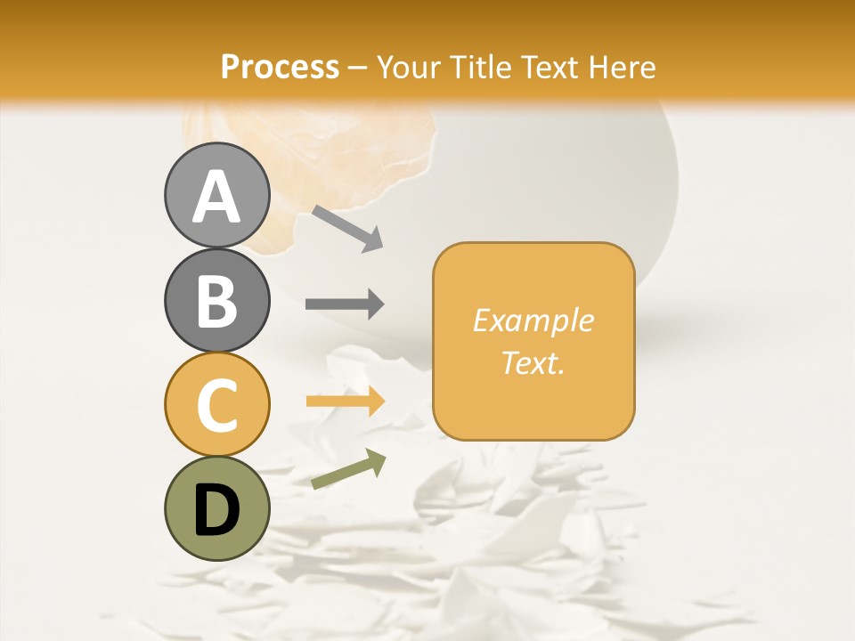 Abstraction Eggcup Art PowerPoint Template