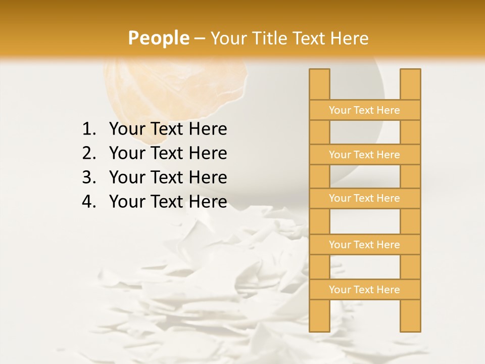 Abstraction Eggcup Art PowerPoint Template