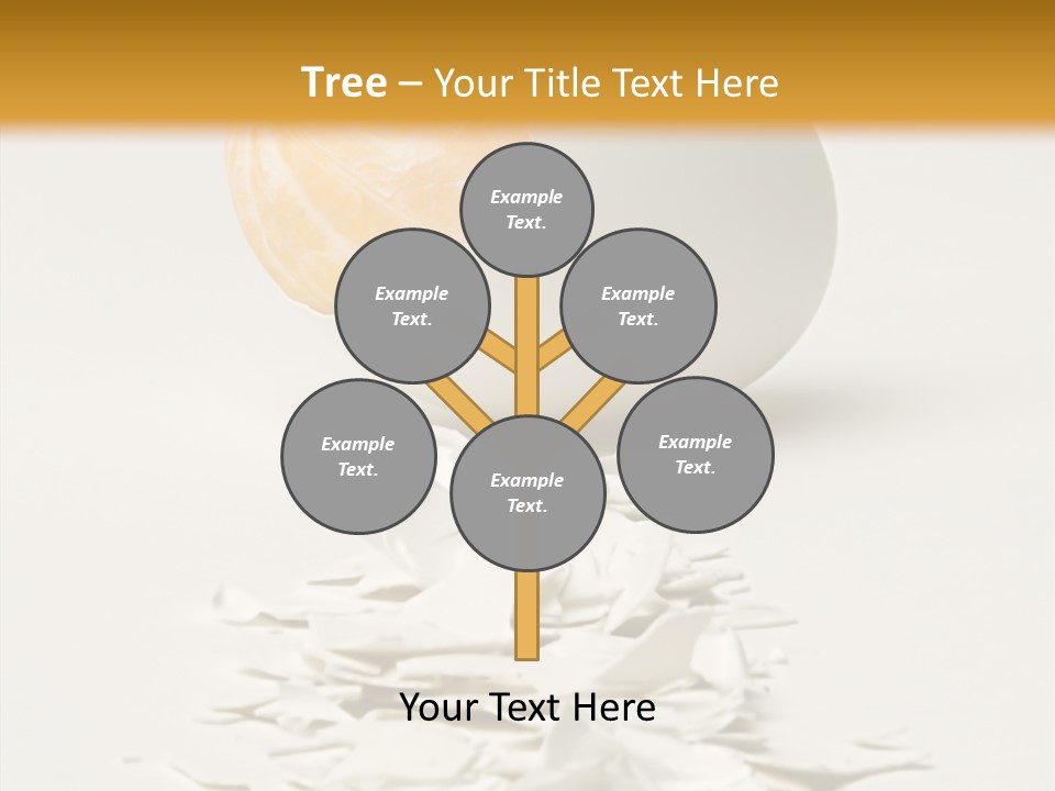 Abstraction Eggcup Art PowerPoint Template