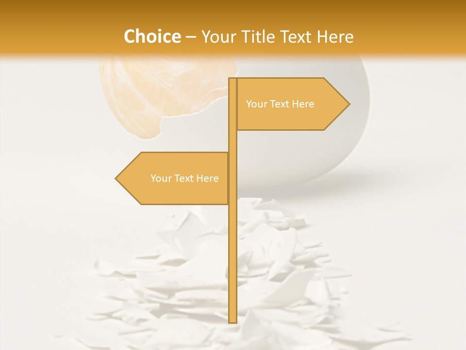 Abstraction Eggcup Art PowerPoint Template