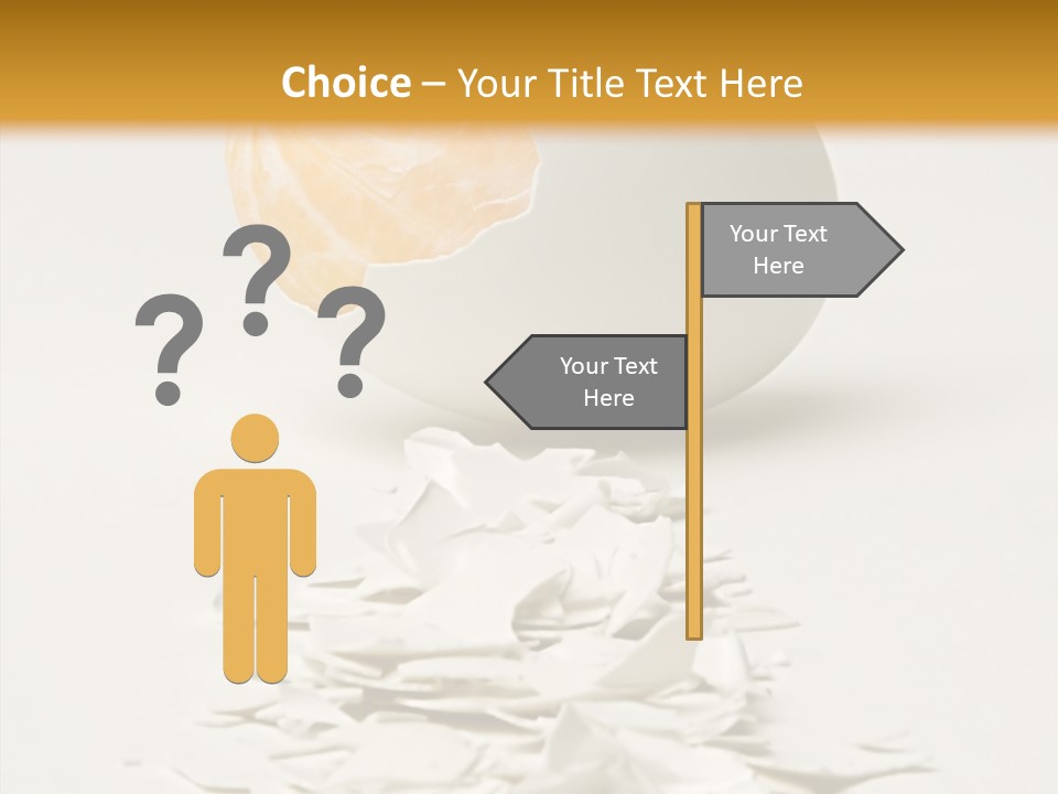 Abstraction Eggcup Art PowerPoint Template