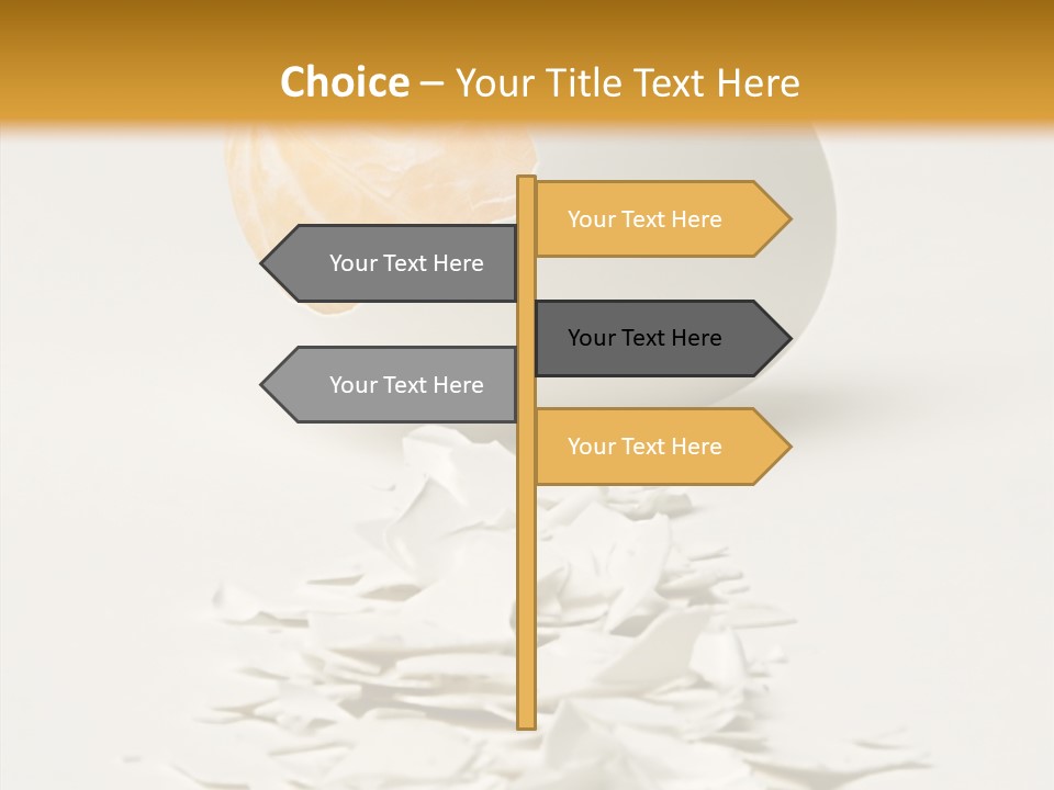 Abstraction Eggcup Art PowerPoint Template