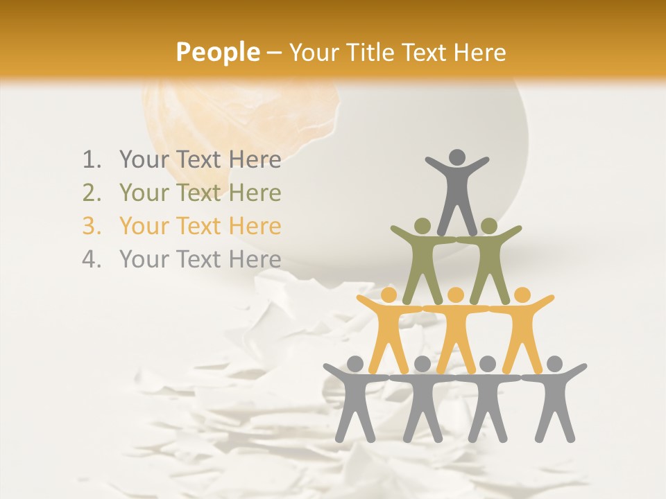 Abstraction Eggcup Art PowerPoint Template