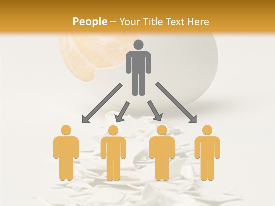 Abstraction Eggcup Art PowerPoint Template