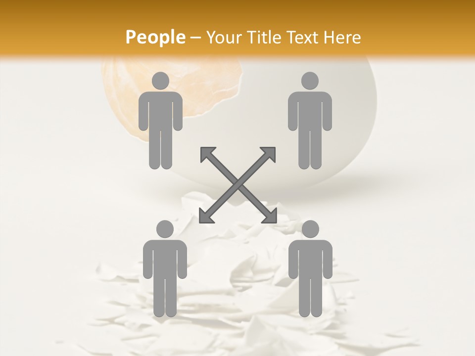 Abstraction Eggcup Art PowerPoint Template