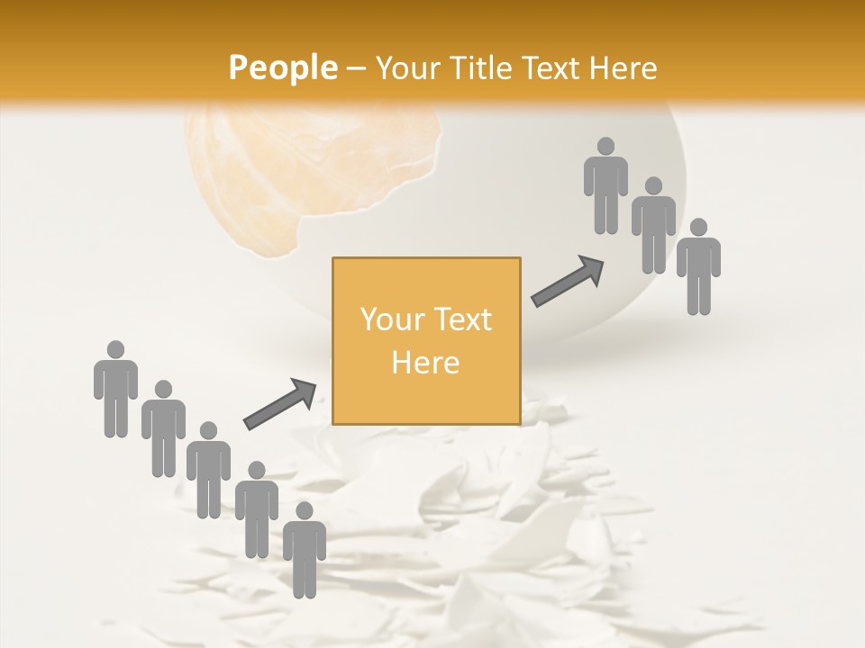 Abstraction Eggcup Art PowerPoint Template