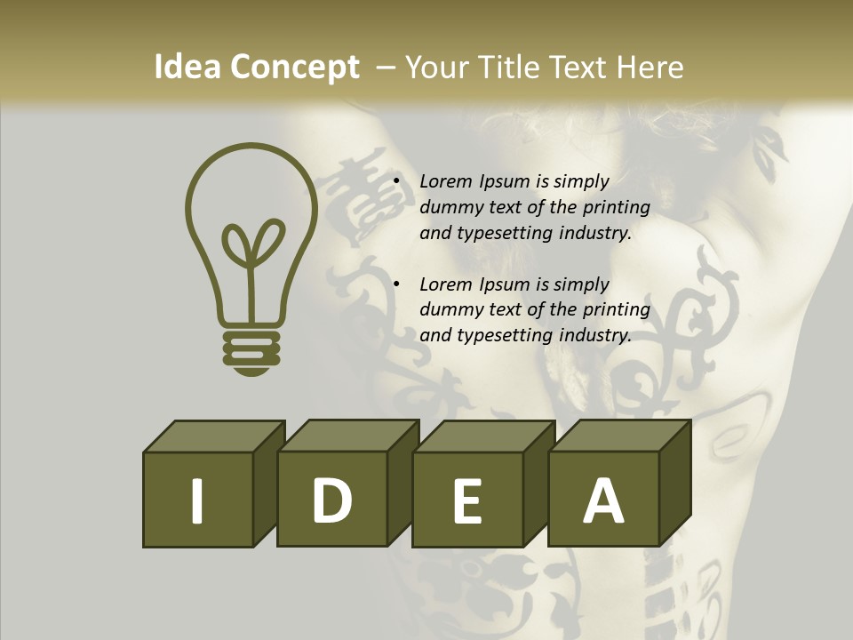 Grunge Emotion Exotic PowerPoint Template