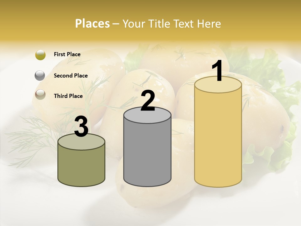 Plate Potato Boiled PowerPoint Template