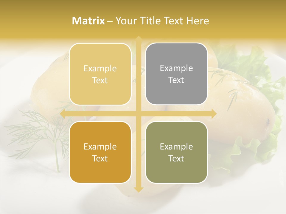 Plate Potato Boiled PowerPoint Template