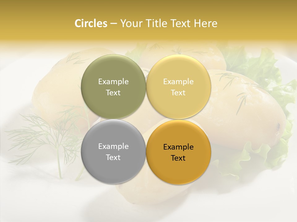 Plate Potato Boiled PowerPoint Template