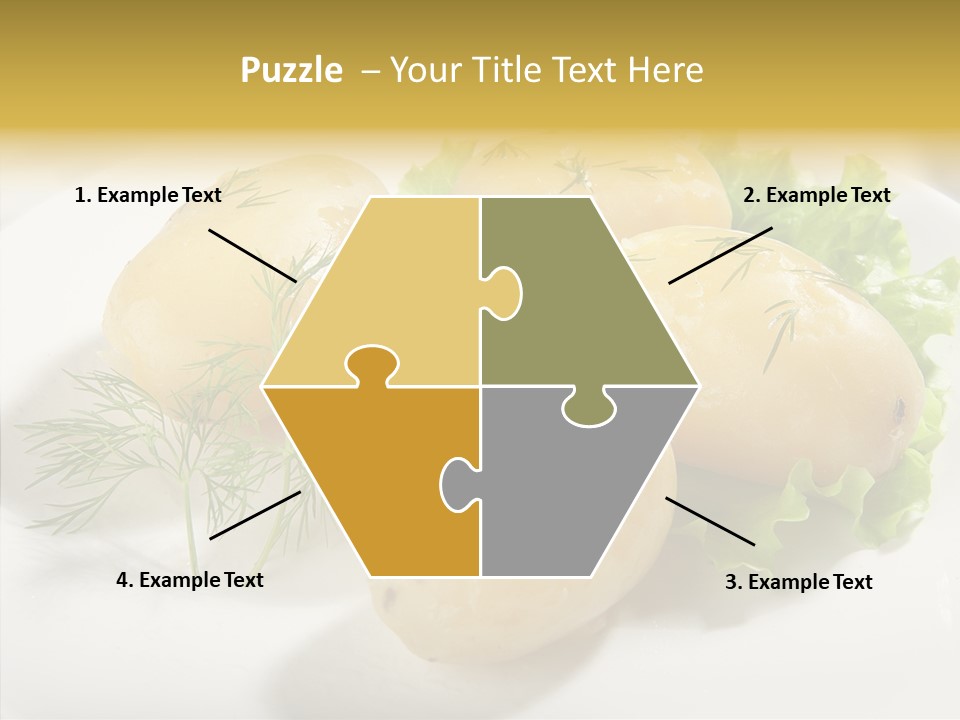 Plate Potato Boiled PowerPoint Template