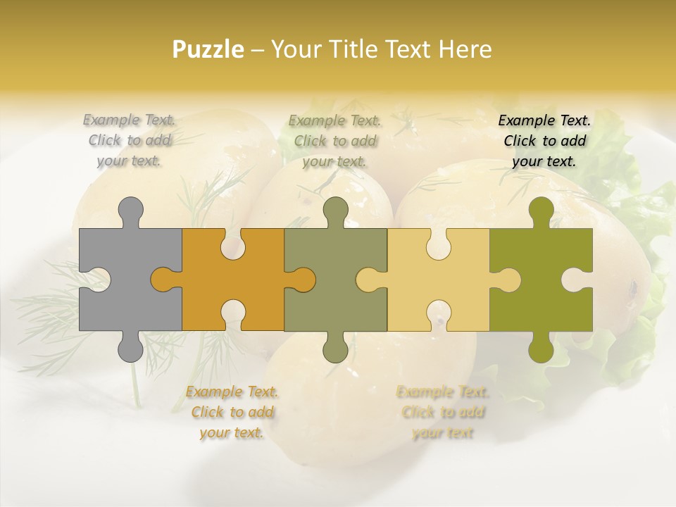 Plate Potato Boiled PowerPoint Template