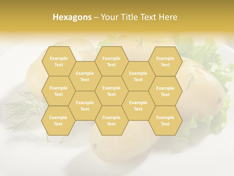 Plate Potato Boiled PowerPoint Template