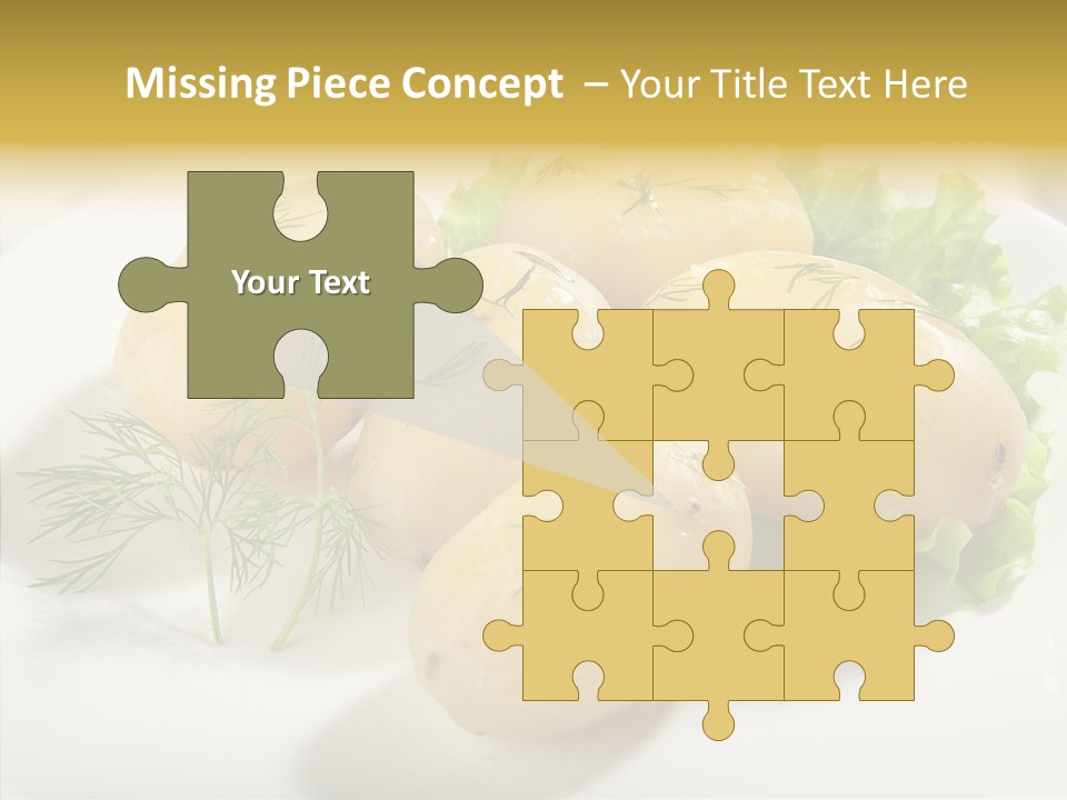 Plate Potato Boiled PowerPoint Template