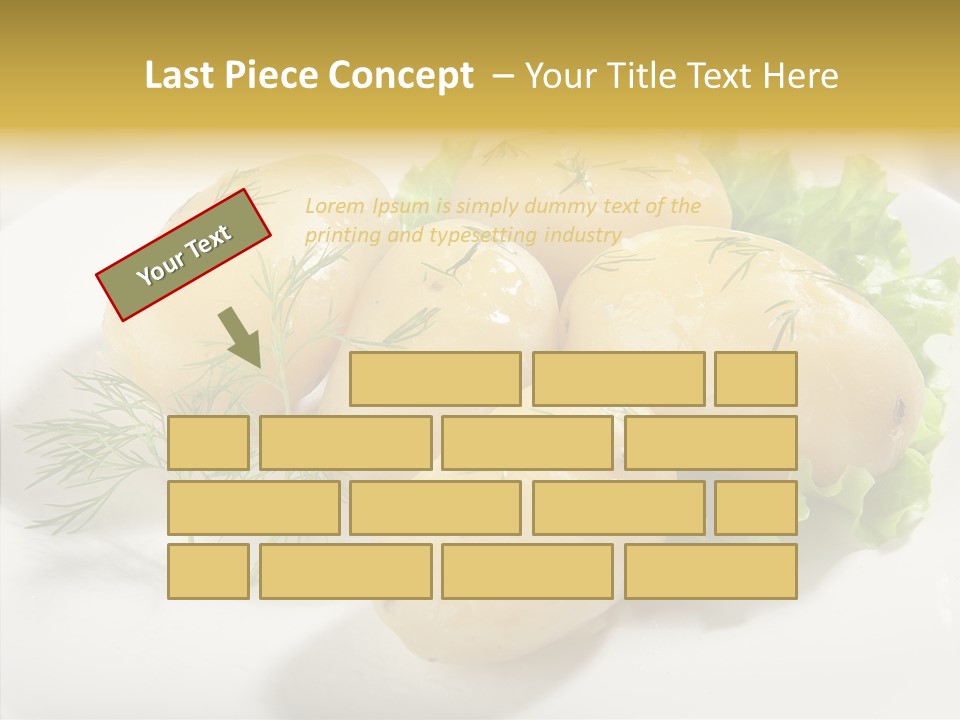 Plate Potato Boiled PowerPoint Template