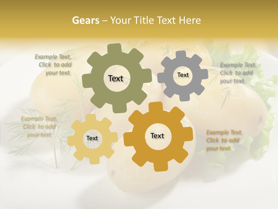 Plate Potato Boiled PowerPoint Template