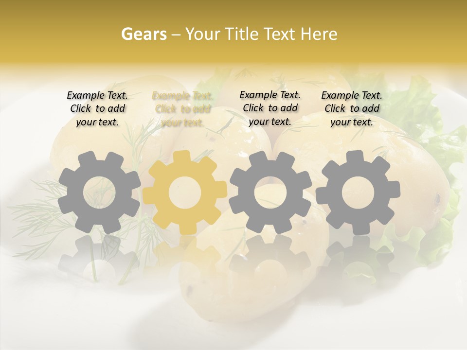 Plate Potato Boiled PowerPoint Template