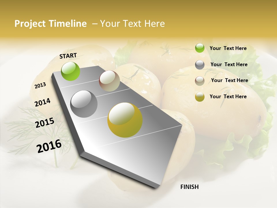 Plate Potato Boiled PowerPoint Template