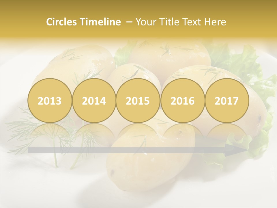 Plate Potato Boiled PowerPoint Template