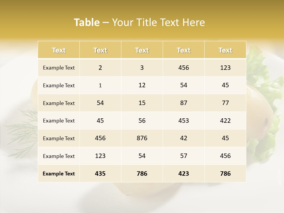 Plate Potato Boiled PowerPoint Template