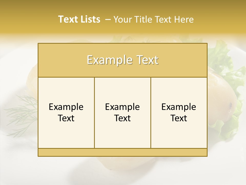 Plate Potato Boiled PowerPoint Template