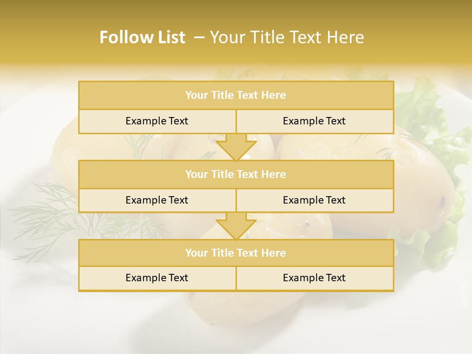 Plate Potato Boiled PowerPoint Template