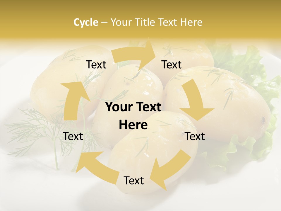 Plate Potato Boiled PowerPoint Template