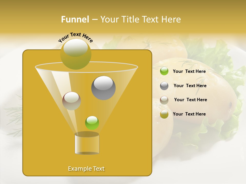 Plate Potato Boiled PowerPoint Template