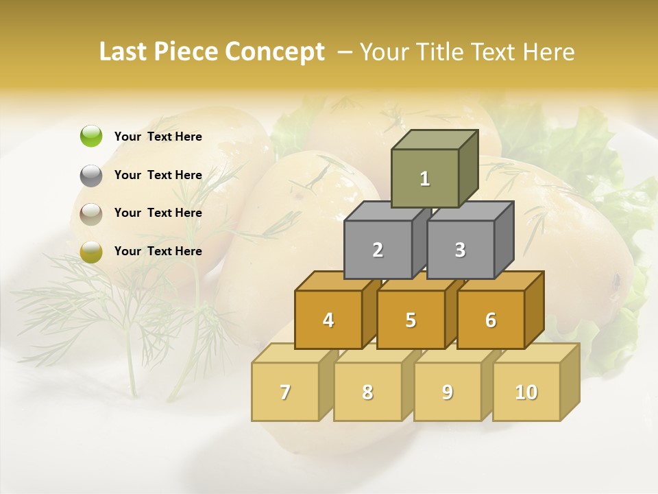 Plate Potato Boiled PowerPoint Template