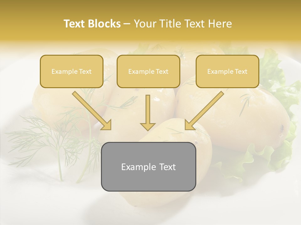 Plate Potato Boiled PowerPoint Template