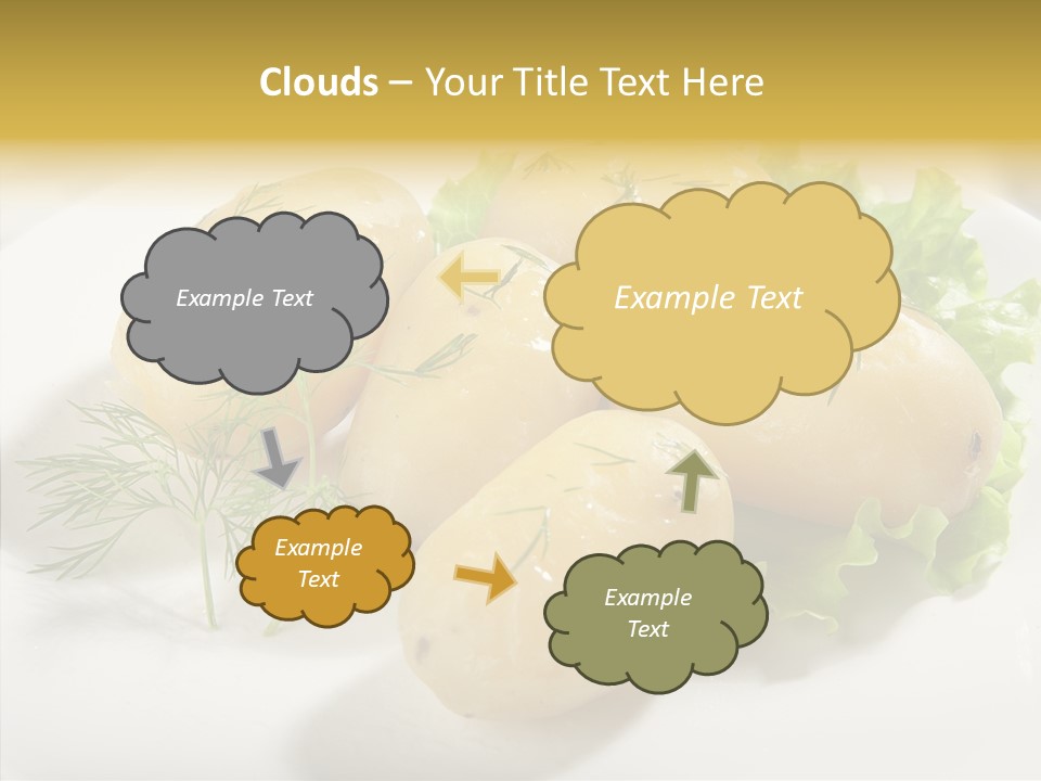 Plate Potato Boiled PowerPoint Template