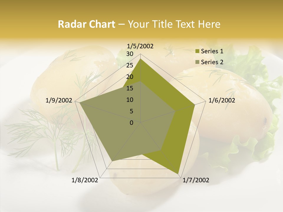 Plate Potato Boiled PowerPoint Template