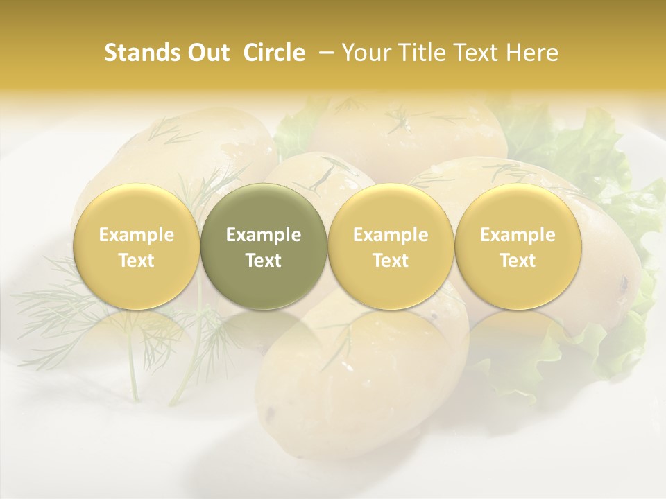 Plate Potato Boiled PowerPoint Template