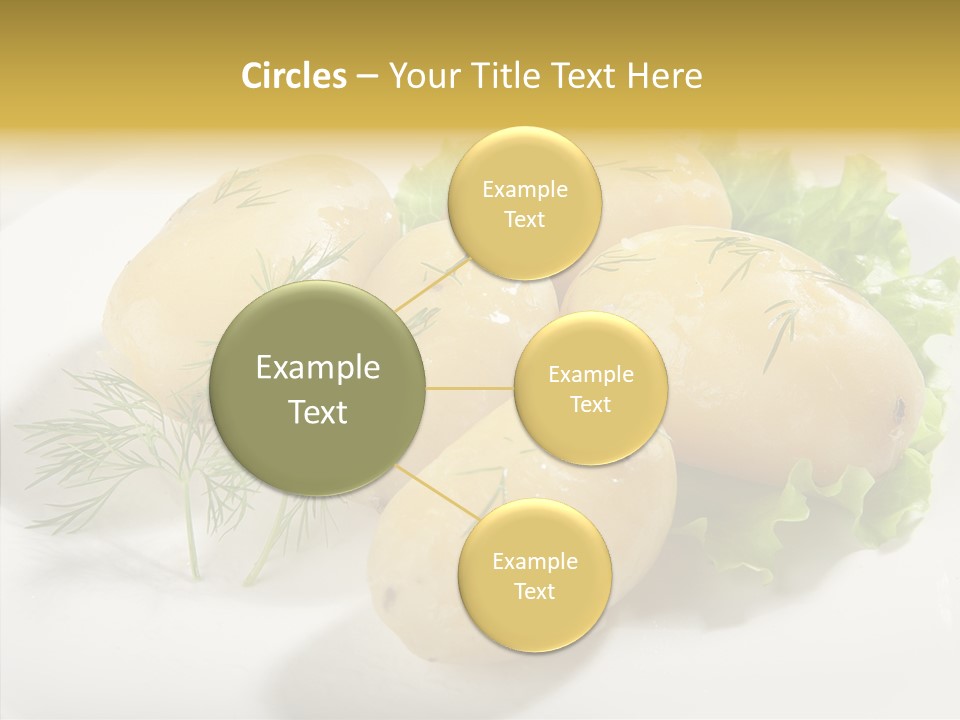 Plate Potato Boiled PowerPoint Template