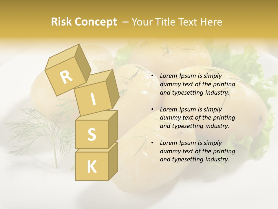 Plate Potato Boiled PowerPoint Template