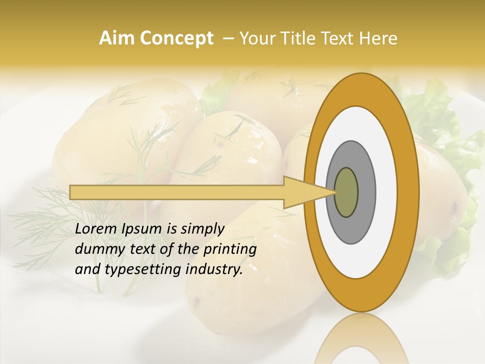 Plate Potato Boiled PowerPoint Template