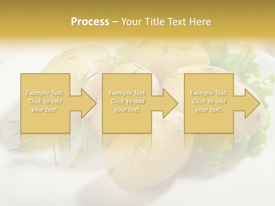 Plate Potato Boiled PowerPoint Template