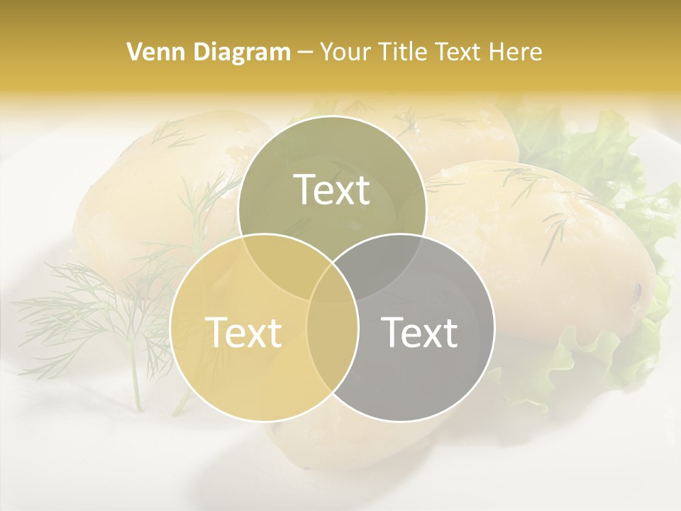 Plate Potato Boiled PowerPoint Template