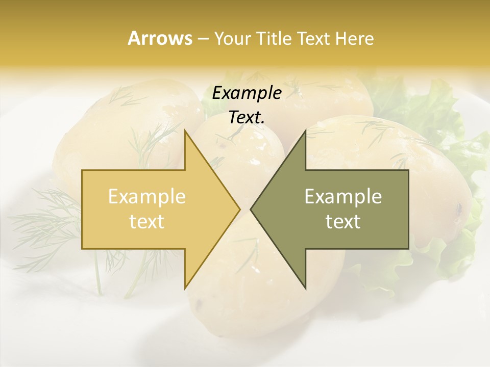 Plate Potato Boiled PowerPoint Template