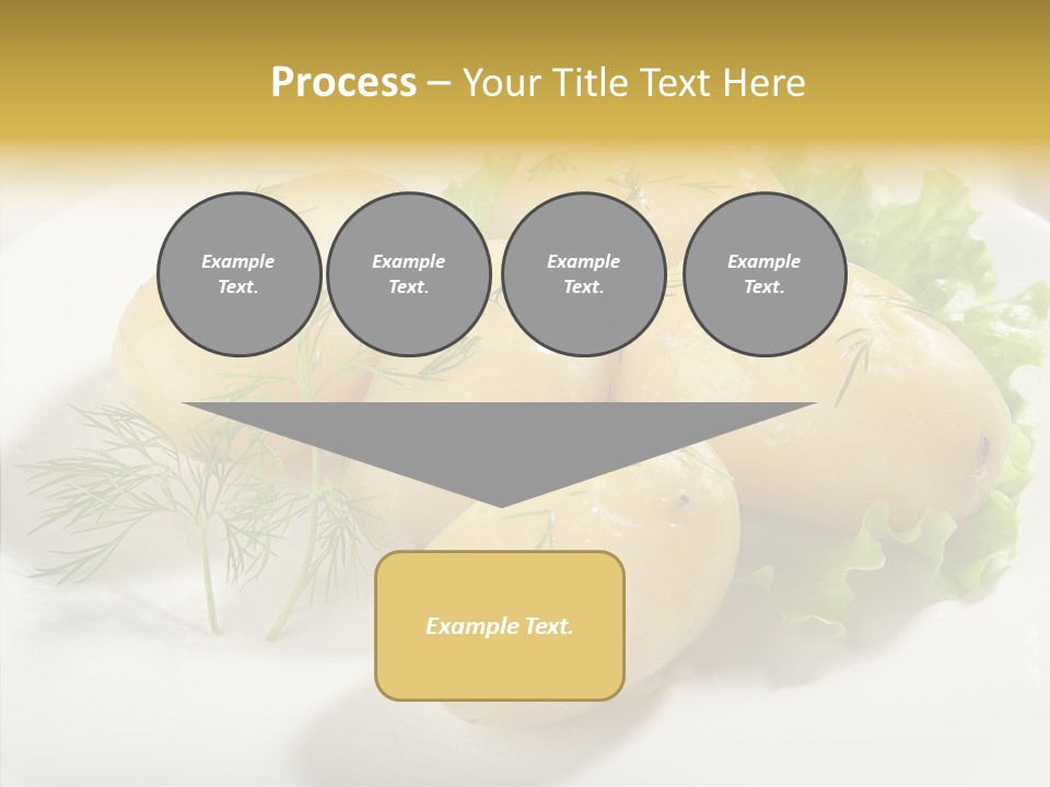 Plate Potato Boiled PowerPoint Template