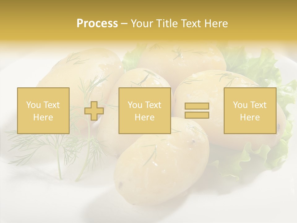 Plate Potato Boiled PowerPoint Template