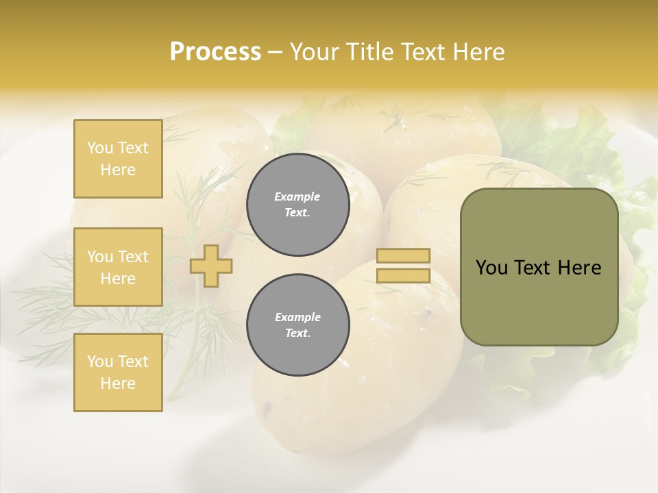 Plate Potato Boiled PowerPoint Template