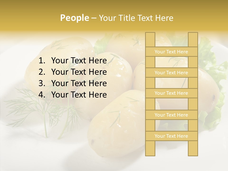 Plate Potato Boiled PowerPoint Template