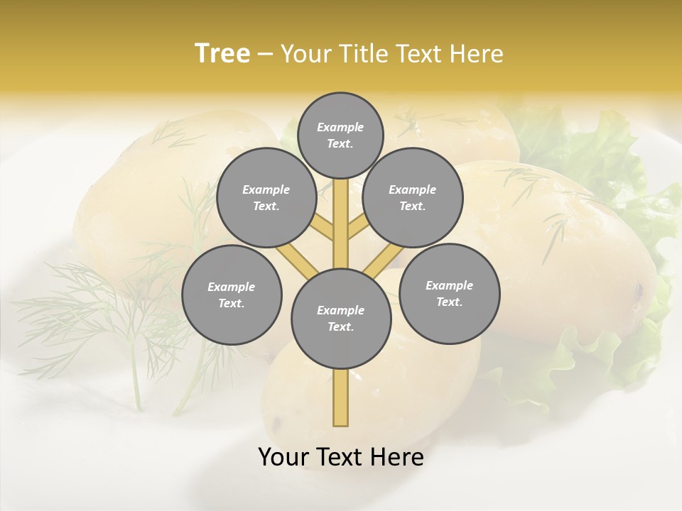 Plate Potato Boiled PowerPoint Template